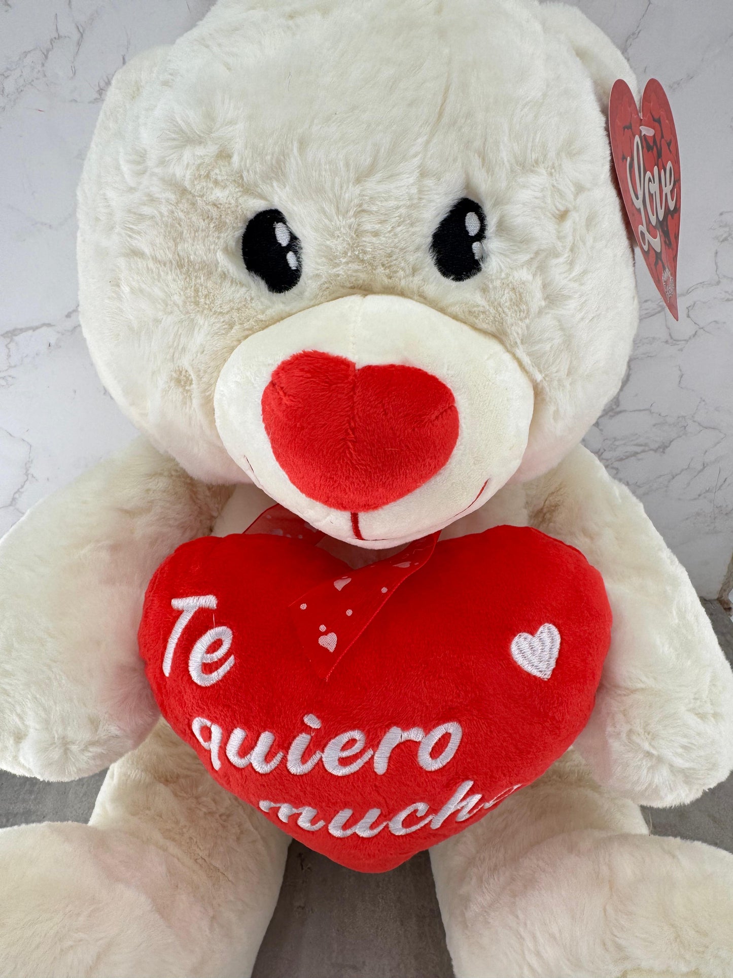 Oso Te Quiero Mucho 40cm Blanco