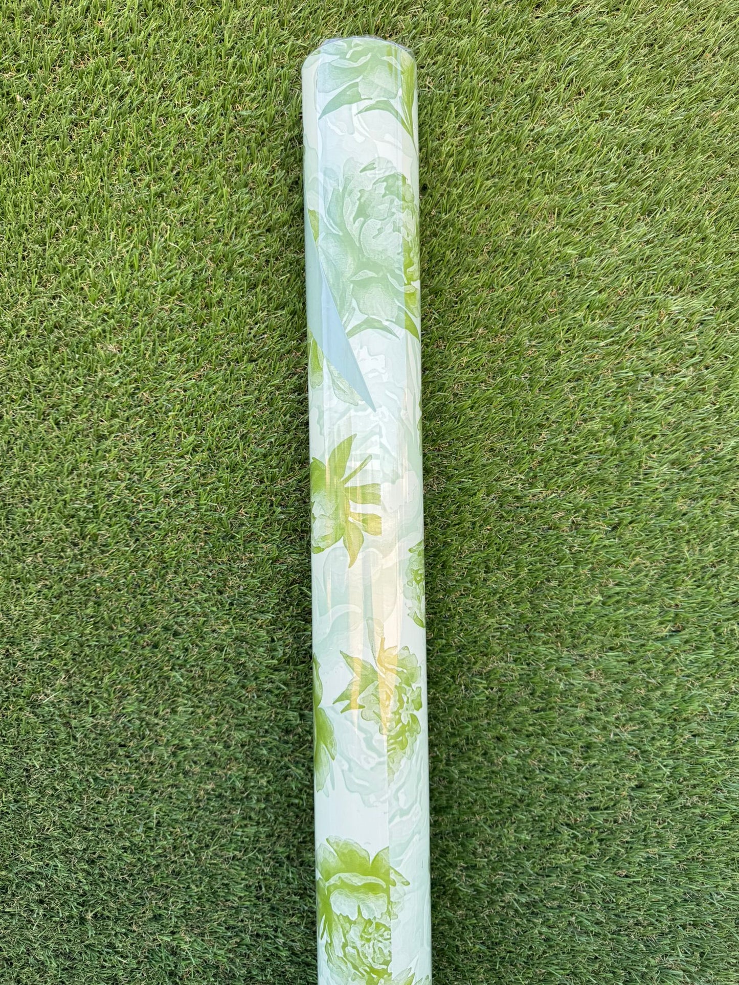 Rollo Perlato Doble Cara Peonía Verde 70cmx50m