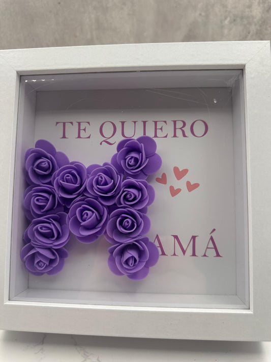 Marco Foam Mamá Morado 20x20