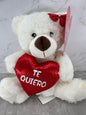 Osito Chico y Chica Te Quiero 21cm Blanco