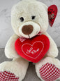 Oso Love Vichy 30cm Blanco