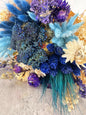 Bouquet Seco Redondo Azul (Según Flor Disp.)