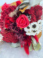 Bouquet Seco Redondo Rojo (Según Flor Disp.)