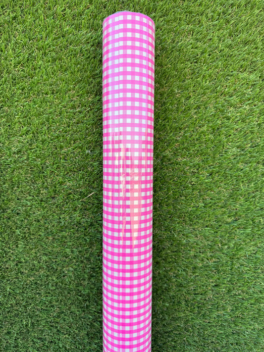 Rollo Perlato Doble Cara Vichy Fucsia 70cmx50m
