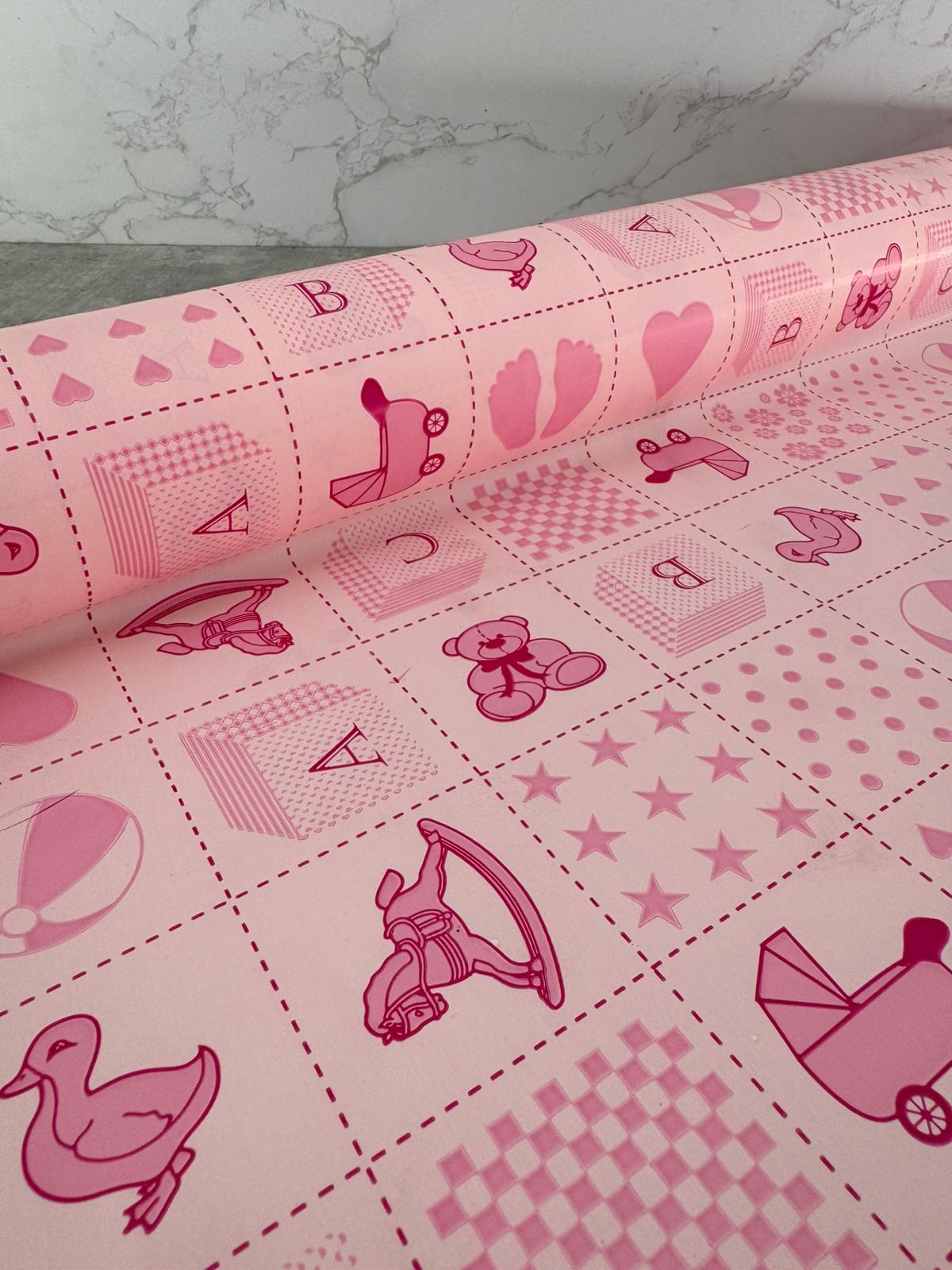 Rollo Perlato Baby Rosa 70cmx50m