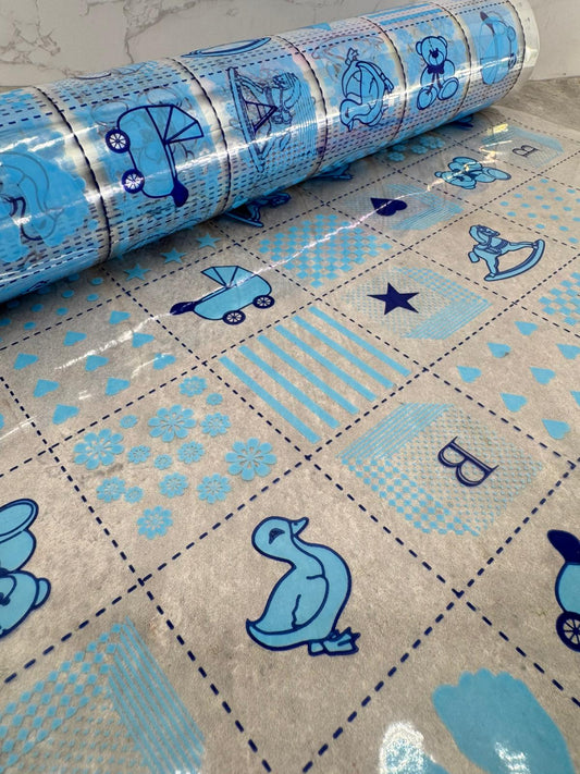 Rollo Polipropileno Baby Azul 70cmx50m
