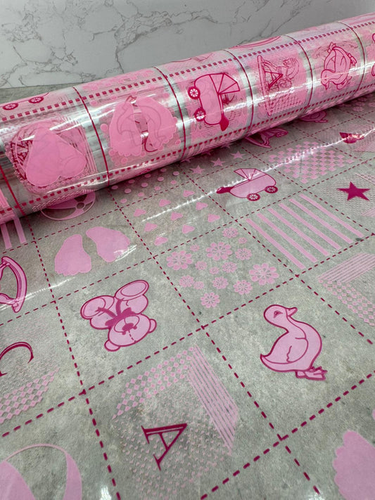 Rollo Polipropileno Baby Rosa 70cmx50m